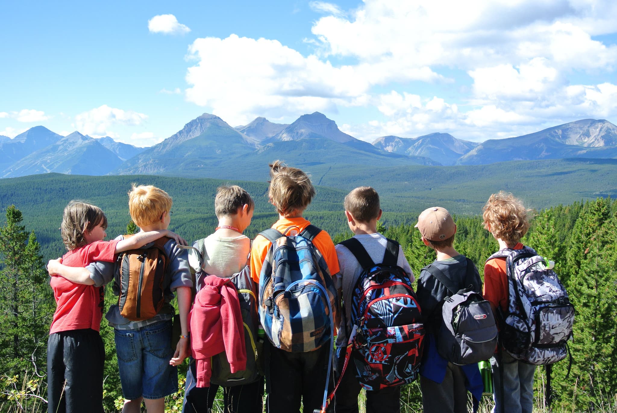 Scouts on an outdoor adventure in southern Alberta